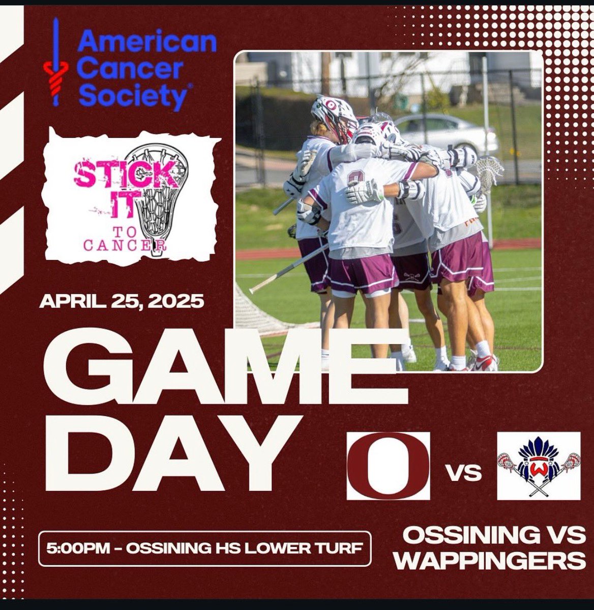 Ossining Boosters (@oabcboosters) on Twitter photo Great way for Ossining to spend this beautiful day is supporting our boys lacrosse team as they host Wappingers today at 5 pm in their Stick it to Cancer Fundraiser game. And here is the link to donate app.launchfundraising.com/fundraiserHome…? <a href="/MrHerrera_AD/">Chris Herrera</a> <a href="/OSSATHLETICS/">OHS Pride Athletics</a> <a href="/OssiningSchools/">Ossining UFSD</a> Great way for Ossining to spend this beautiful day is supporting our boys lacrosse team as they host Wappingers today at 5 pm in their Stick it to Cancer Fundraiser game. And here is the link to donate app.launchfundraising.com/fundraiserHome…? <a href="/MrHerrera_AD/">Chris Herrera</a> <a href="/OSSATHLETICS/">OHS Pride Athletics</a> <a href="/OssiningSchools/">Ossining UFSD</a>