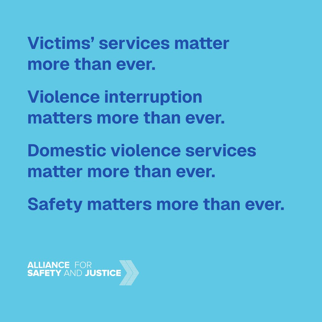 People of every walk of life want and deserve safety - no matter who they are or where they live. 

But cutting federal grants that protect victims of crime and reduce violence through strong community and law enforcement partnerships, threaten safety.

#ReverseTheCuts