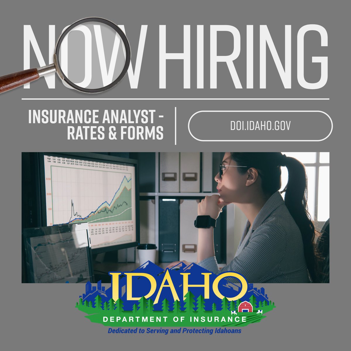 Idaho Department of Insurance (@idahodoi) on Twitter photo The <a href="/IdahoDOI/">Idaho Department of Insurance</a> is seeking a health insurance analyst to join our dynamic team of professionals. Experience with medical language, paying carriers claims, reviewing marketing ads and/or rates experience is a plus!
Learn more and apply online at: statecareers.idaho.gov/jobs/16027181-… The <a href="/IdahoDOI/">Idaho Department of Insurance</a> is seeking a health insurance analyst to join our dynamic team of professionals. Experience with medical language, paying carriers claims, reviewing marketing ads and/or rates experience is a plus!
Learn more and apply online at: statecareers.idaho.gov/jobs/16027181-…