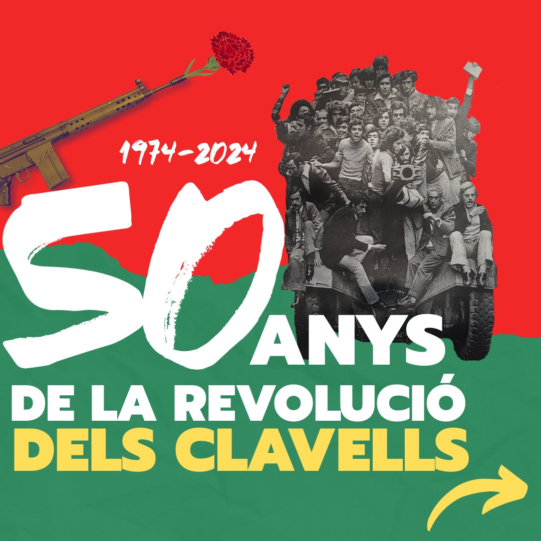 50 anys de la Revolució dels Clavells a Portugal. 25 d'abril de 1974, el poble portuguès és revoltava contra la dictadura feixista de Salazar. 

50 anys després, el poble balla per sobre la calavera medieval colonialista i feixista. Avante! ✊🏾🏴🚩🌹 Més informació a Instagram!
