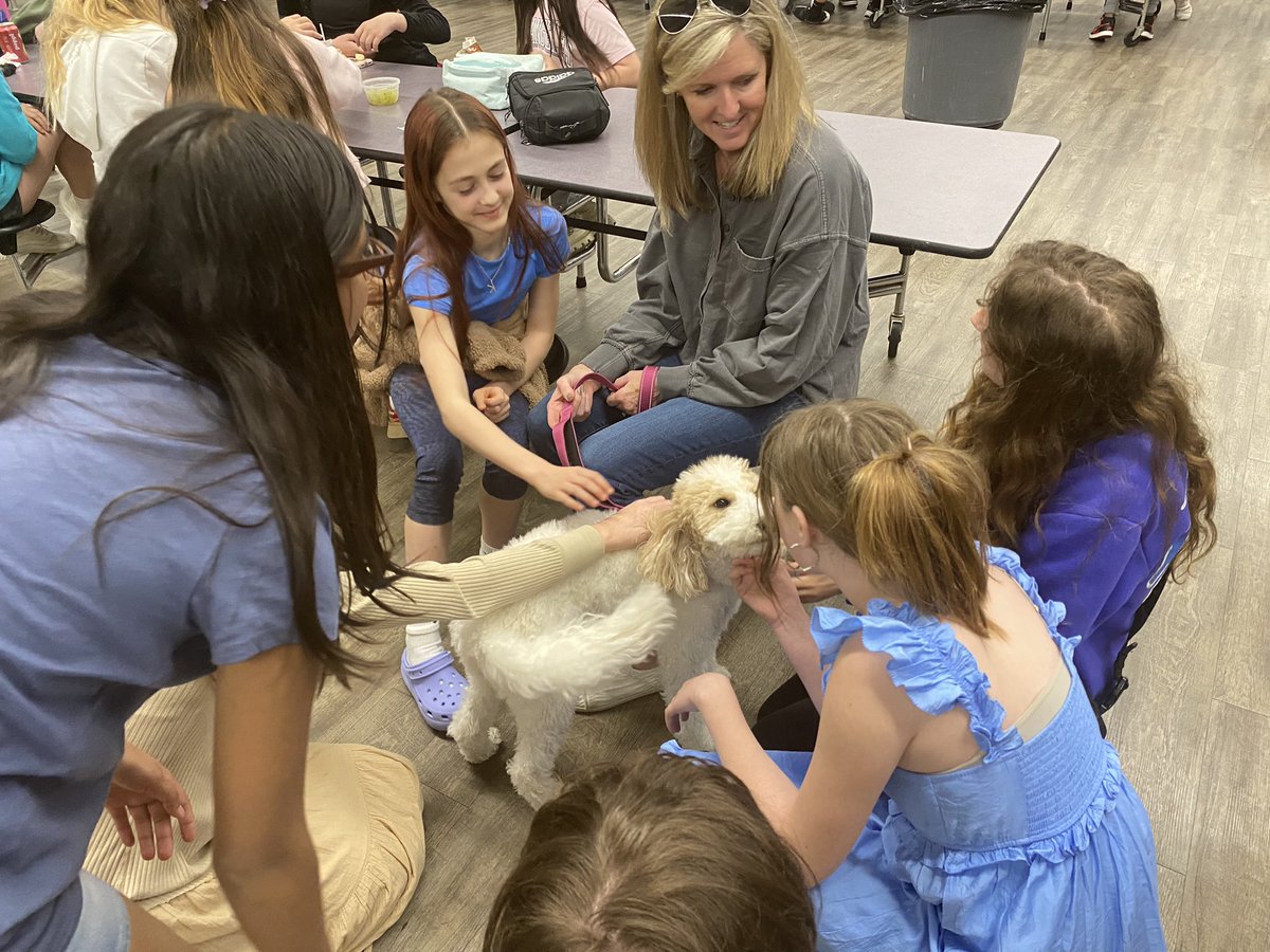 Even though Mrs. Zanchetta has retired, we’re happy that Bailey, our West Wellness dog, is still working every Friday! ❤️🐾 #TogetherasWarriors