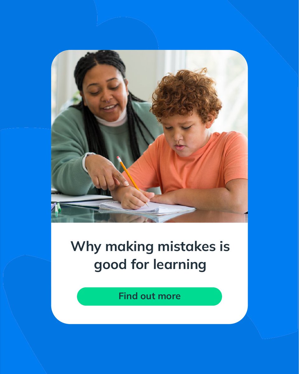 We know making a mistake can be daunting for a child, but they are an important part of learning. 

Click the link below to see why we believe in learning through mistakes. 👇🌎
tr.ee/8lk0xq