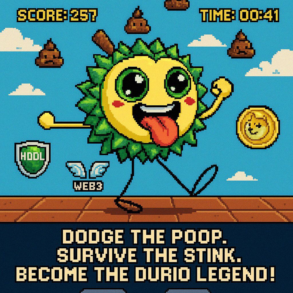 larryGee_01's tweet image. Do you know you can earn our $DURIO token while playing DURIO game on durio.meme.

Dodge the poop and survive to hit 3000 points .
t.me/DurioCommunity
Follow @official_durio
#duriocoin #durio #duriochallenge #airdrop #challenge