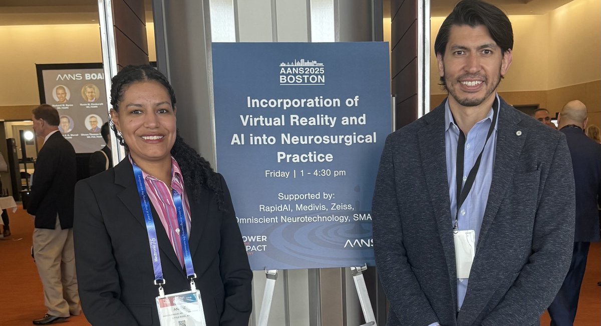 Analiz Rodriguez MD, PhD, MBA, FAANS (@arodmdphd) on Twitter photo Our sold out #AANS2025 practical course is starting now. Great to work with ā¦<a href="/CamiloMolinaMD/">Camilo A Molina MD</a>ā©
Ty to ā¦<a href="/GregoryZipfel/">Gregory Zipfel</a>ā© for leading the charge on this amazing scientific program. Our sold out #AANS2025 practical course is starting now. Great to work with ā¦<a href="/CamiloMolinaMD/">Camilo A Molina MD</a>ā©
Ty to ā¦<a href="/GregoryZipfel/">Gregory Zipfel</a>ā© for leading the charge on this amazing scientific program.