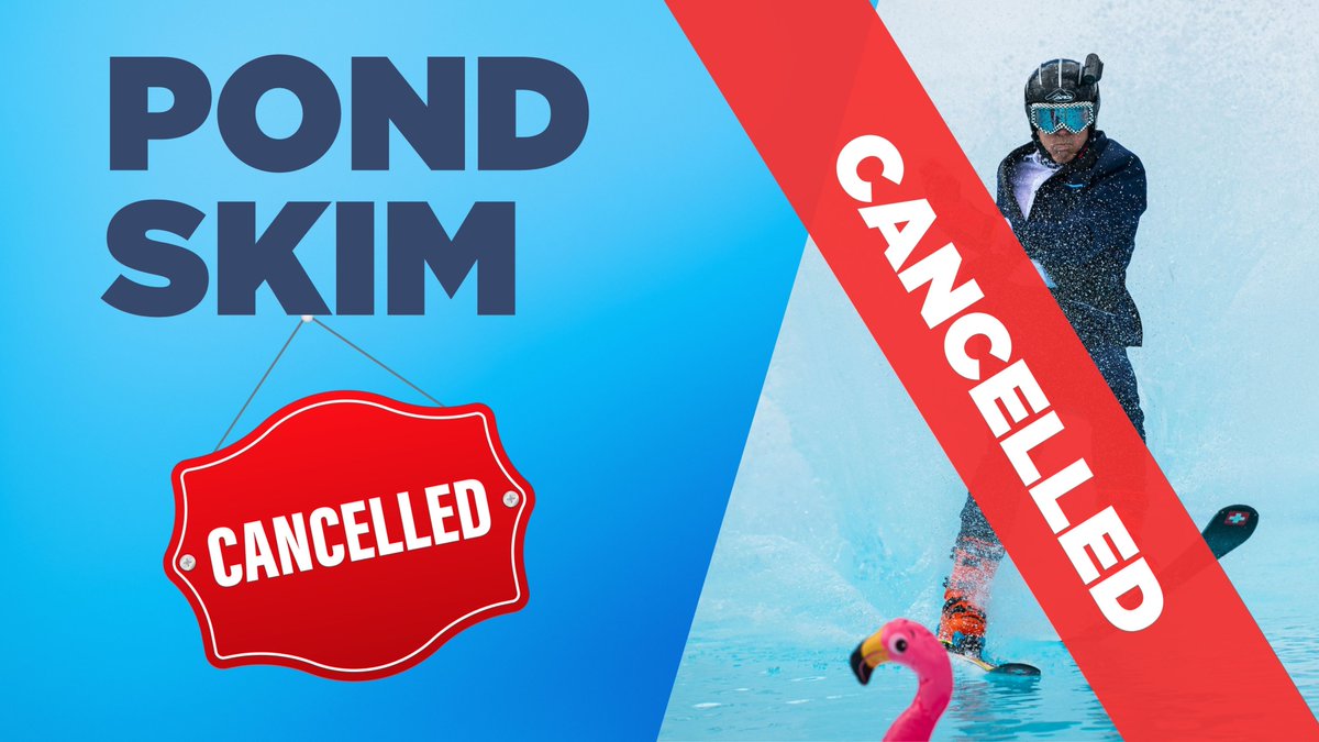 2025 Pond Skim Cancelled Due to Weather

After a great deal of thought and effort, we’ve made the difficult decision to cancel the 2025 Pond Skim. Despite our hopes, conditions in the forecast have not improved, and the weather forecast continues to raise concerns. We gave it our