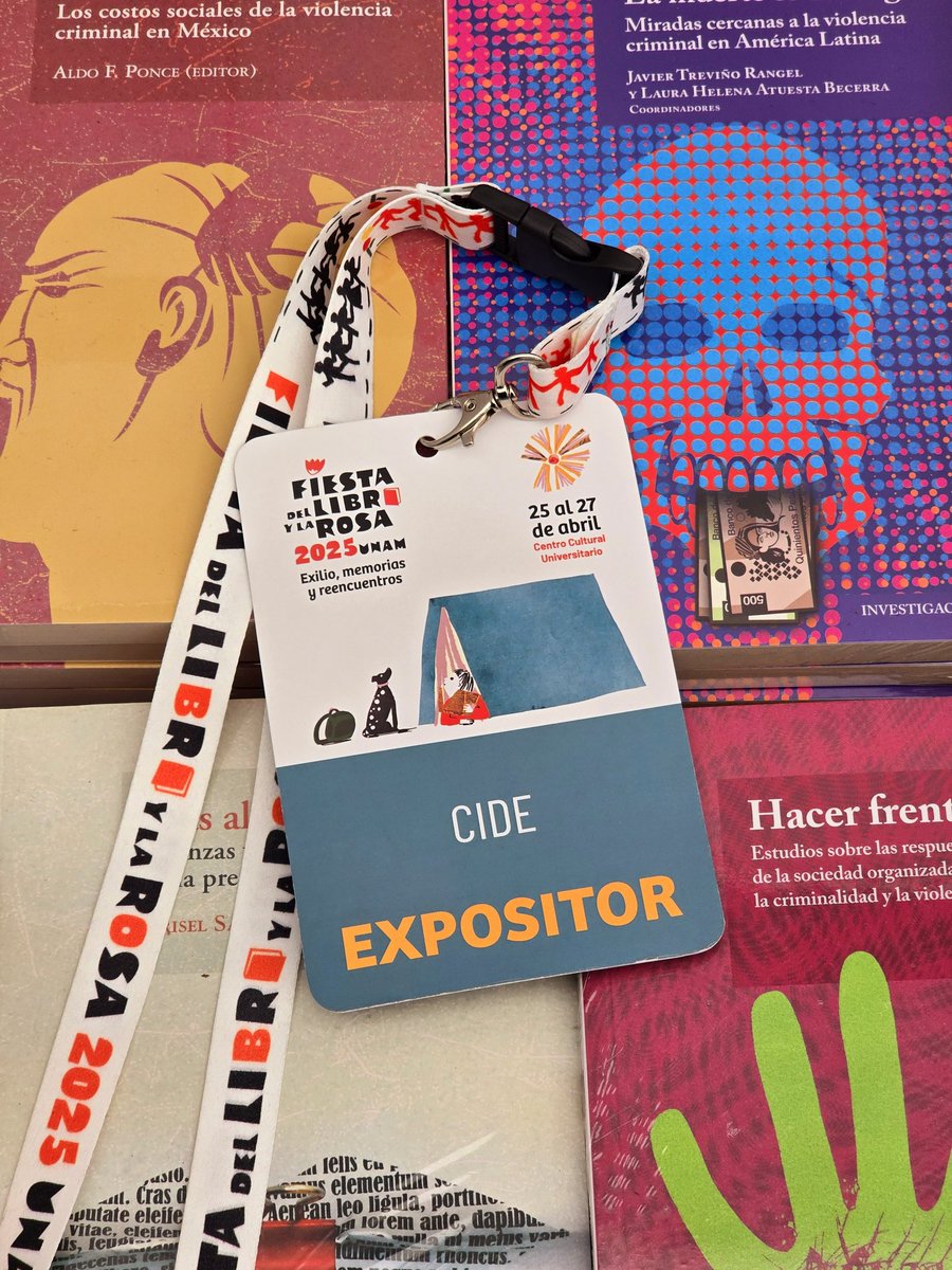 Libros CIDE (@libroscide) on Twitter photo Hoy da inicio la Fiesta del Libro y la rosa en la UNAM. Los esperamos en el stand no 78 sobre la explanada del Centro Cultural Univeritario.
Pueden llegar en el metrobús o en la ruta 3 del Pumabús.
Dudas y comentarios: editorial@cide.edu Hoy da inicio la Fiesta del Libro y la rosa en la UNAM. Los esperamos en el stand no 78 sobre la explanada del Centro Cultural Univeritario.
Pueden llegar en el metrobús o en la ruta 3 del Pumabús.
Dudas y comentarios: editorial@cide.edu