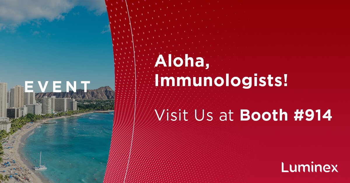 We’re heading to Honolulu for IMMUNOLOGY2025, May 3–7! Stop by booth #914 &amp; see how xMAP® boosts high-throughput #immunology research. Meet <a href="/Thermo/">thermo</a> Fisher, @Bio-Techne, &amp; <a href="/MilliporeSigma/">MilliporeSigma</a> in our Partner Corner &amp; explore their latest #xMAP kits &amp; #multiplexing tips. #AAI2025