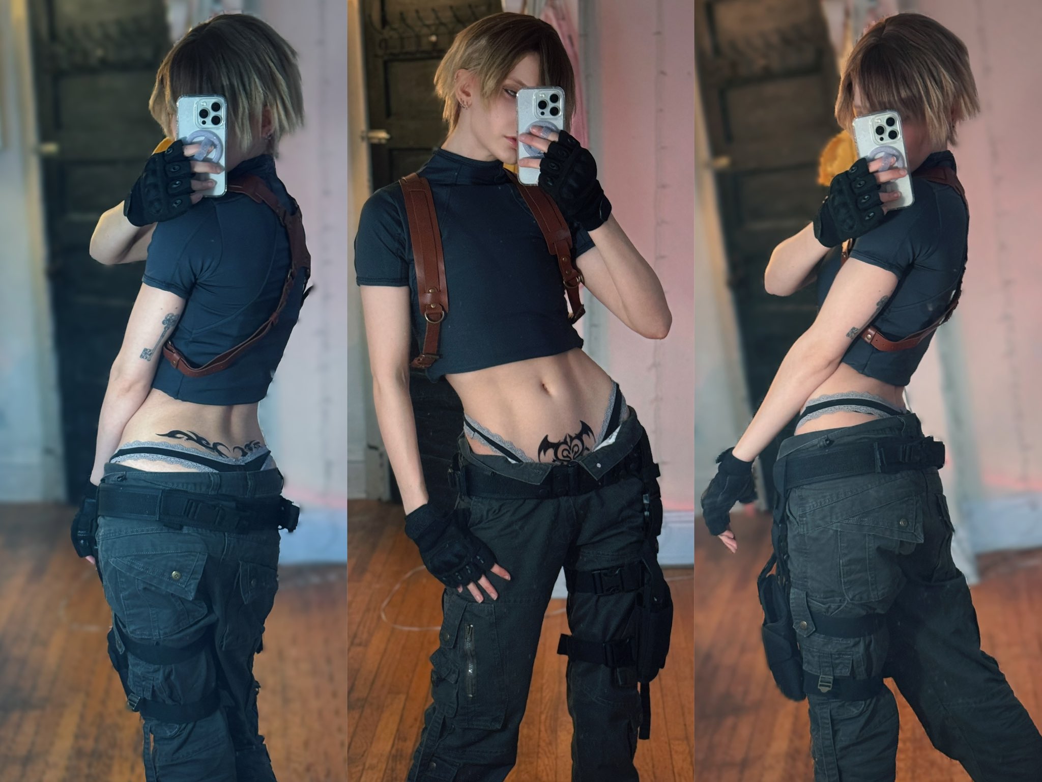 Biblically accurate Leon Kennedy cosplay 🖤 https://t.co/EL3MG46zCB