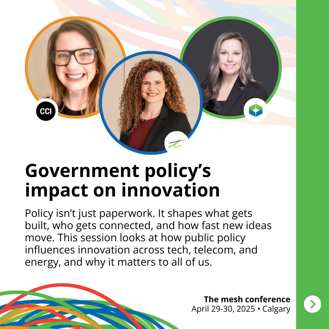 mesh conference (@meshcon) on Twitter photo π’ Policy is no longer background noise β it's the playing field.
Join <a href="/meshcon/">mesh conference</a> for a panel on how Canadian policy is shaping (or stalling) innovation. Featuring leaders from <a href="/TELUS/">TELUS</a> and <a href="/CADInnovators/">Council of Canadian Innovators (CCI)</a>.
π April 29 | 2:55 PM | Pitch Stage
π meshconference.com/tickets-mesh π’ Policy is no longer background noise β it's the playing field.
Join <a href="/meshcon/">mesh conference</a> for a panel on how Canadian policy is shaping (or stalling) innovation. Featuring leaders from <a href="/TELUS/">TELUS</a> and <a href="/CADInnovators/">Council of Canadian Innovators (CCI)</a>.
π April 29 | 2:55 PM | Pitch Stage
π meshconference.com/tickets-mesh