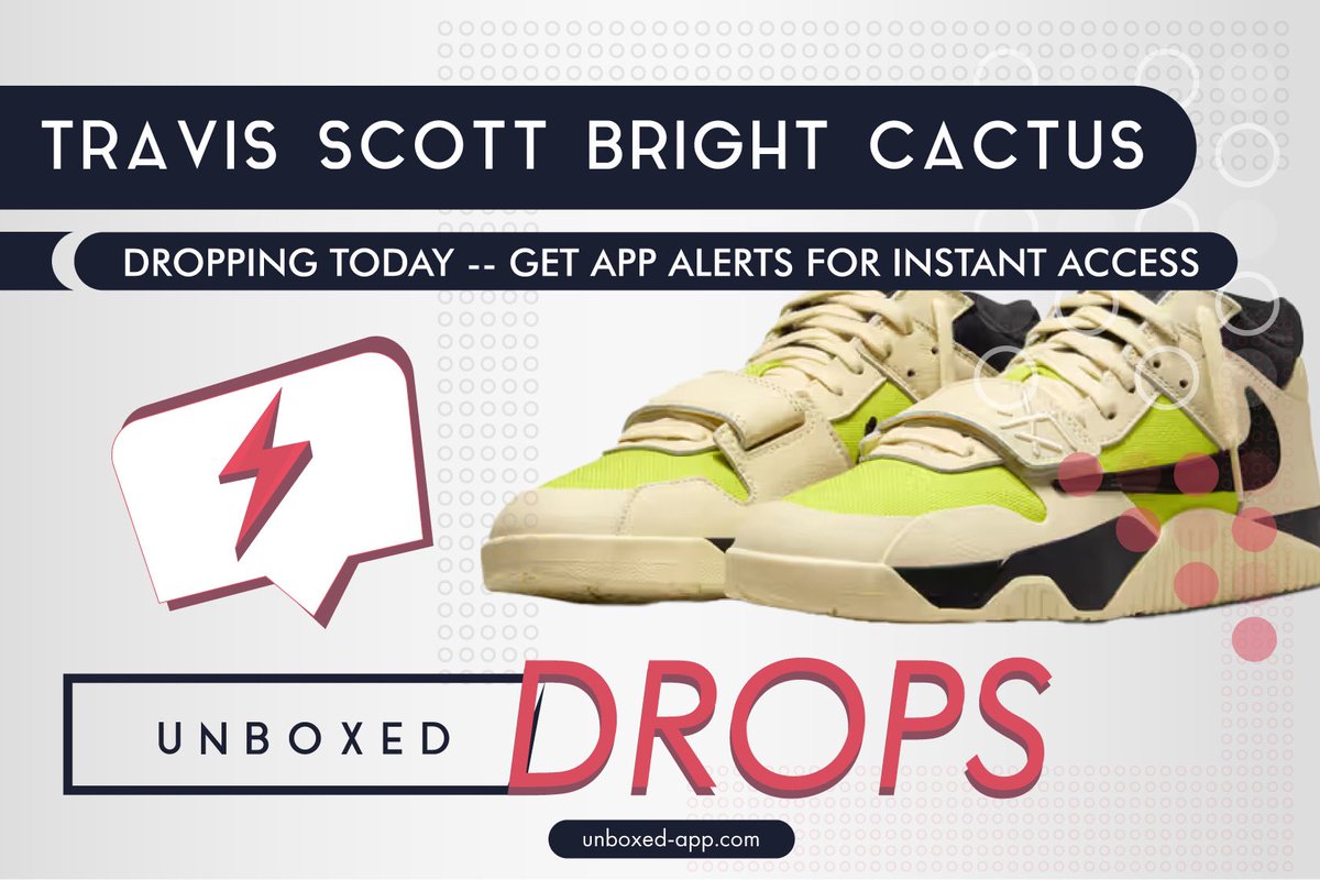 unboxed_app's tweet image. Make sure your Unboxed notifications are ON! 🔥👀 You don’t wanna miss when these drop! 🚨👟
#unboxedapp #cactusjack