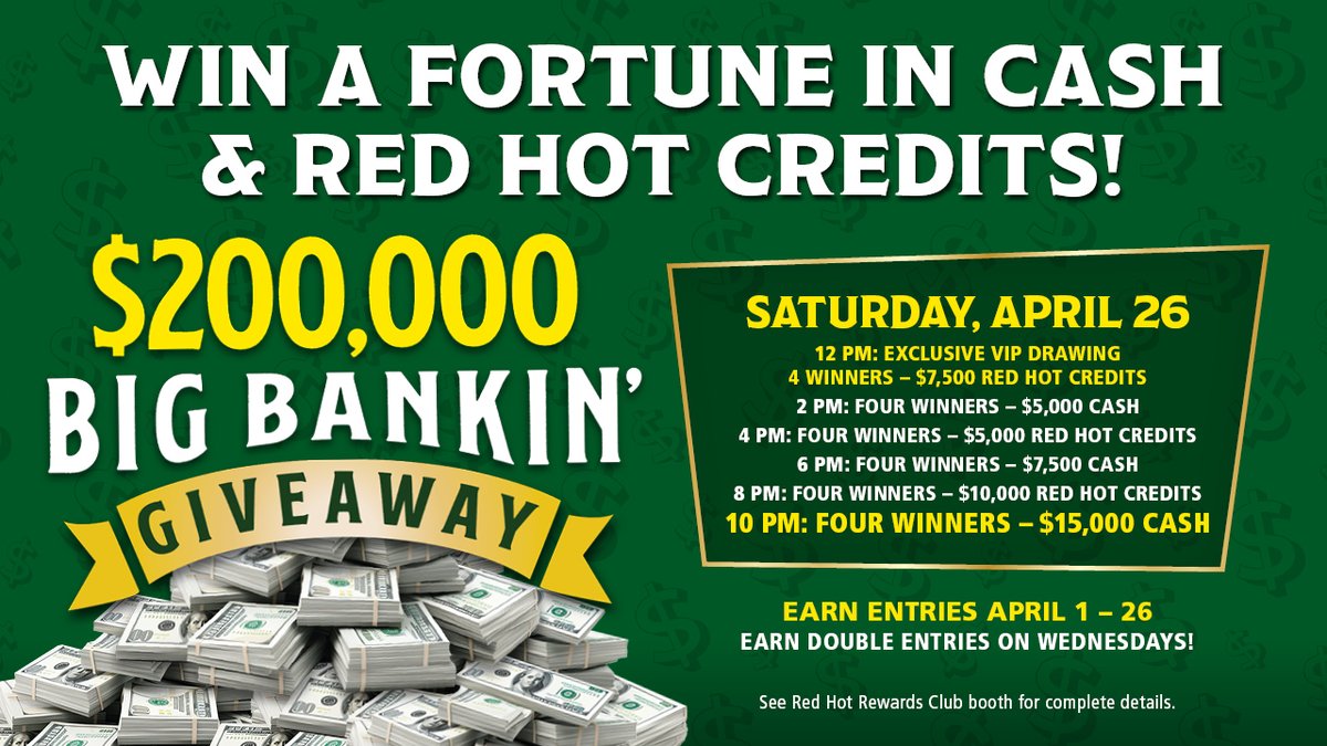 The wait is almost over! 💵 The $200,000 Big Bankin’ Giveaway is happening TOMORROW! Are you ready to cash in?