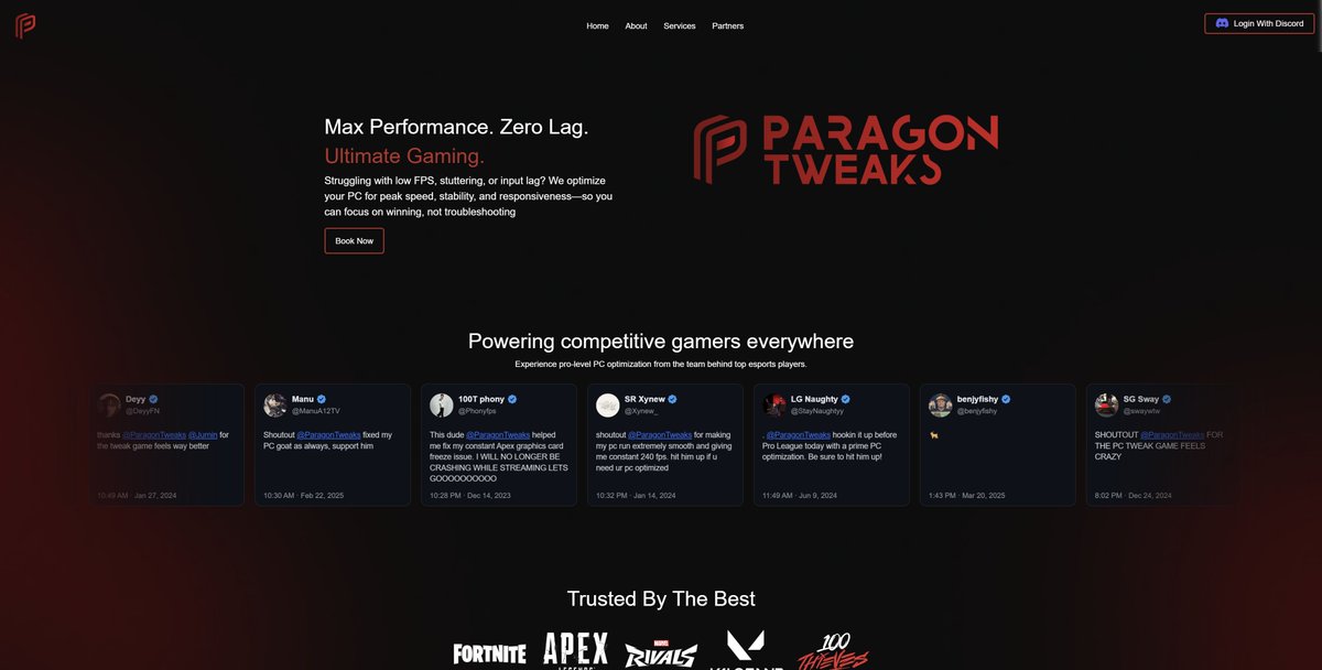 ParagonTweaks's tweet image. Time to Kick things up a Notch, Launch Soon🚀

paragontweaks.net

❤️+♻️