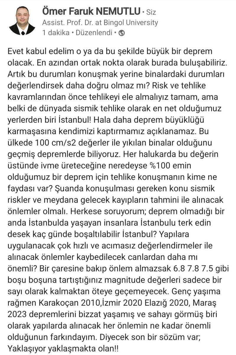 #İstanbuldeprem #deprem #İstanbul
