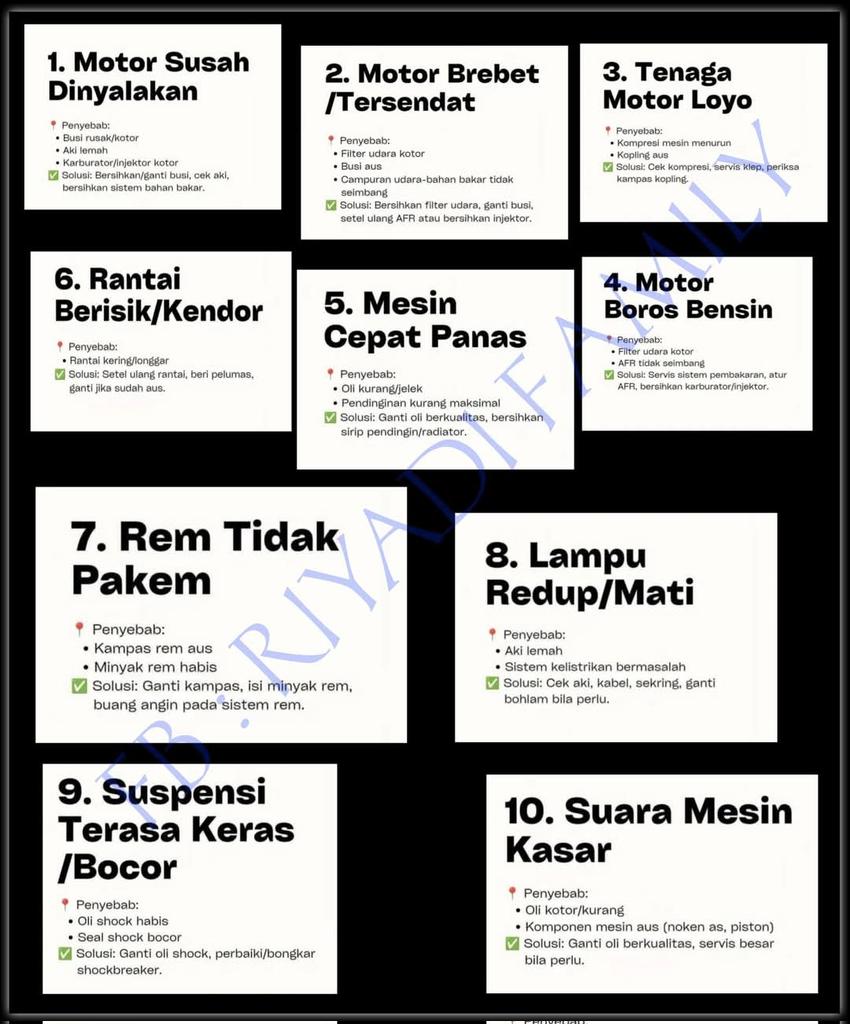 Yang Punya Kendaran Bermotor WAJIB TAHU ini ⬇️
