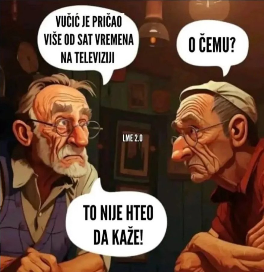 ne znam ko je autor, ali ako ima neka veeeeeelikaq nagrada za njega, ima moj glas :) čovek je ubo 🎯🎯🎯