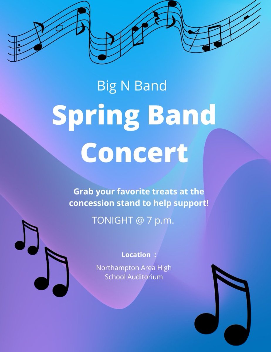 Concert tonight. Come support!