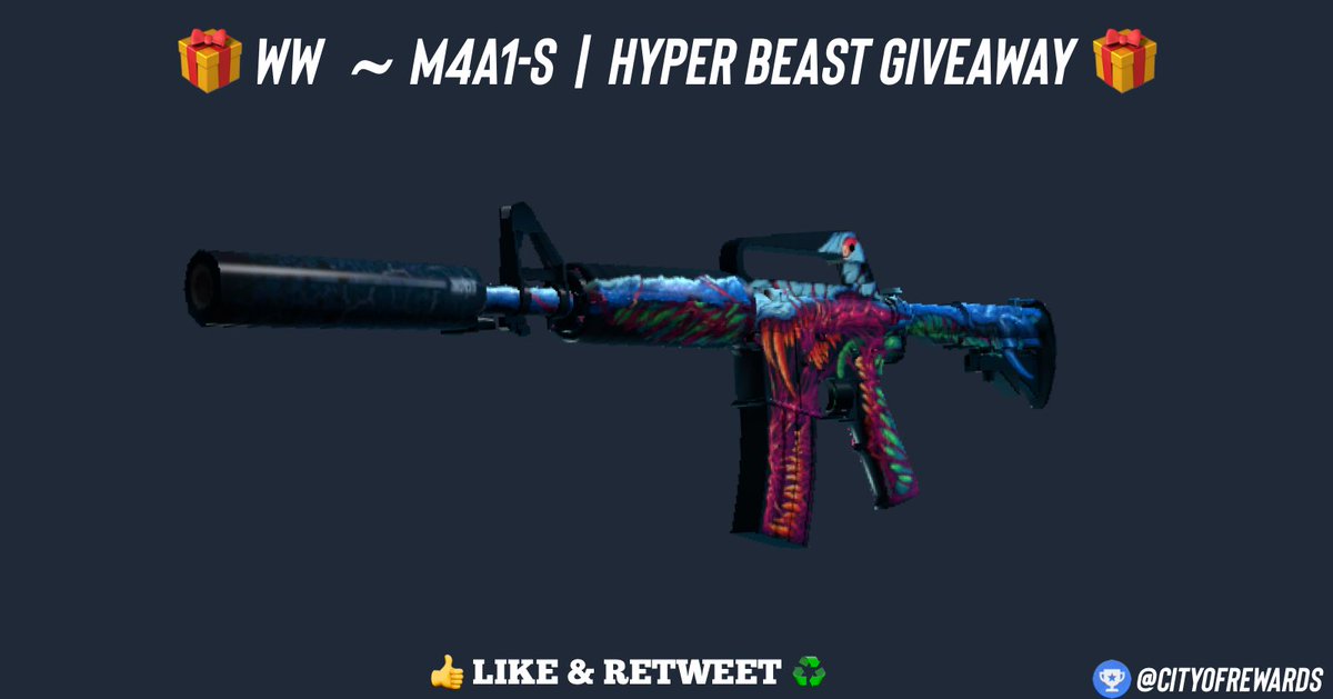 🎁WW ~ M4A1-S | Hyper Beast Giveaway🎁

⬇️ How To Enter? 

✅ Follow us <a href="/CityofRewards/">City Of Rewards 🏆</a> 
✅ LIKE 👍 RT ♻️
✅ Tag 2 CS2 Friends 👥

⏰Giveaway ends in 3 days! 

#counterstrike #CS2 #CSGO #csgogiveaways #CS2Giveaways