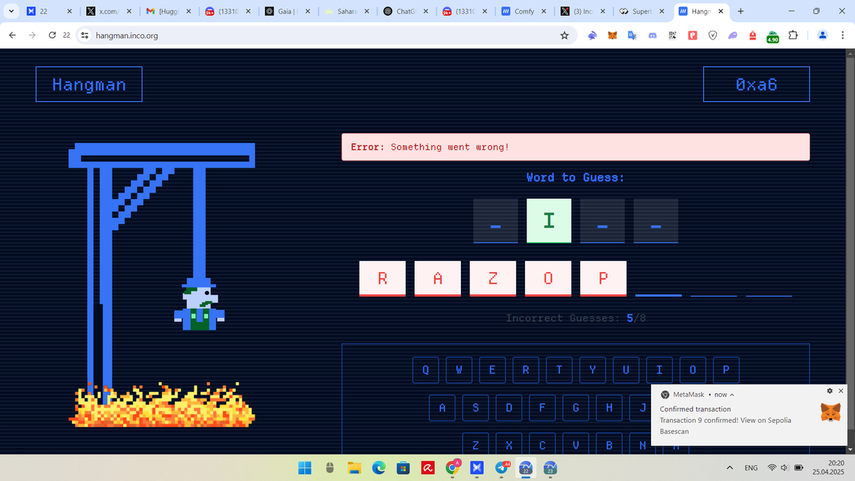 OlegBilui's tweet photo. @inconetwork there are errors in the game, when stamping USDC everything goes fine https://t.co/rSiArrqPBW