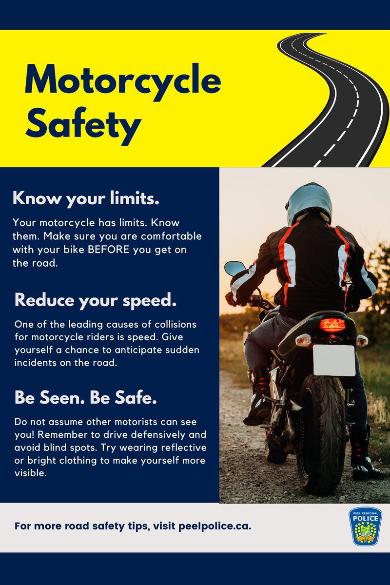 It is Motorcycle Season! With the weather getting warmer, there are more riders on the road - which means it's a great time for a safety reminder. Here are some tips so we can all share the road, safely 🏍️🛣️