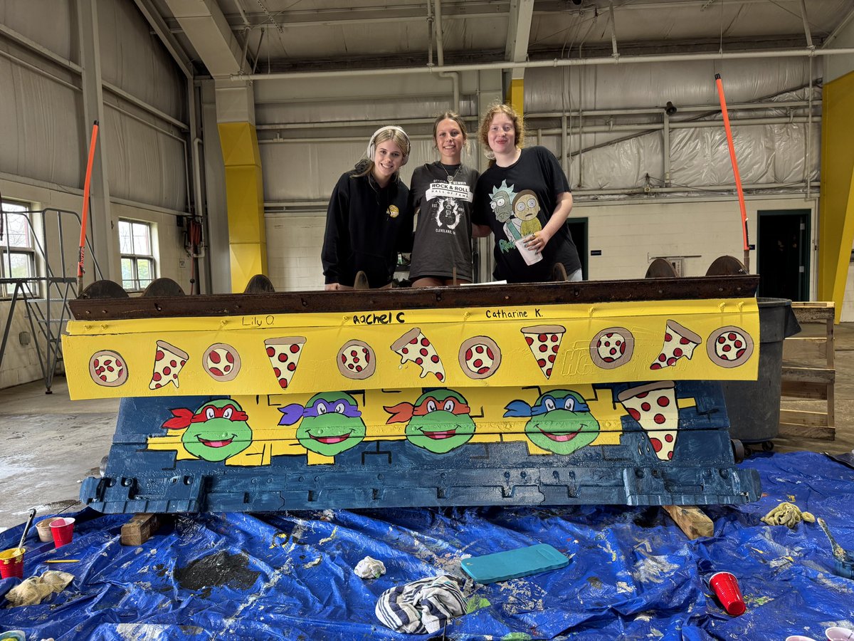 Riverside High School art students spent the day painting the Painesville Township snow plows today!

You'll see these plows this summer at community events, parades and festivals - and again next Winter when it's time to plow snow!