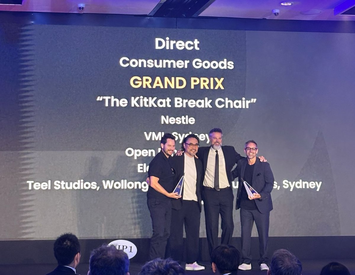 vml_global's tweet image. Say hello to your @SpikesAsia Australian Agency of the Year! 👏 

#SpikesAsia #VML #WeAreVML