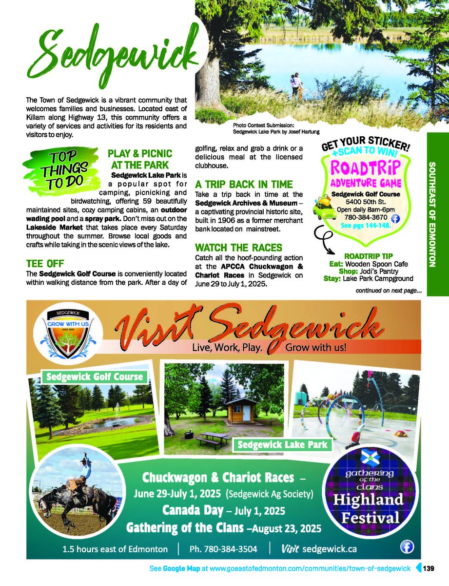The 2025 Go East of Edmonton Travel Guide is now available online — and the Flagstaff Region is proudly featured across 10 full pages! 🌾

Flip to Pages 137–146 to explore what our region has to offer: issuu.com/tourismsolutio…. <a href="/goeastofYEG/">Go East of Edmonton</a>