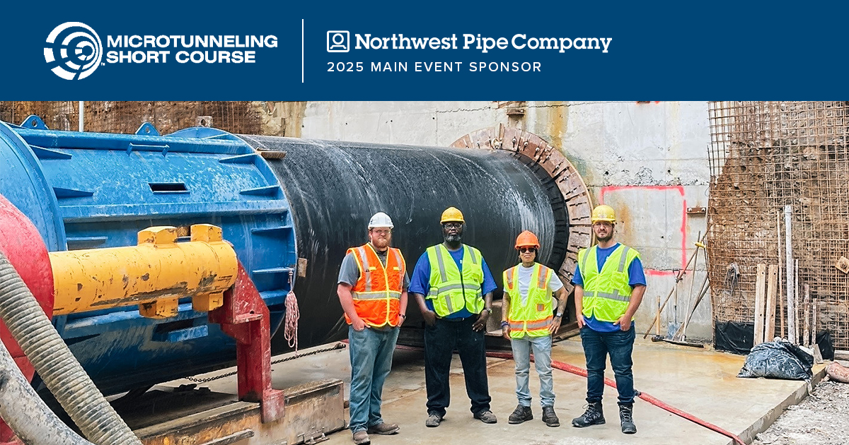nwpipe's tweet image. We’re proud to be a Main Event Sponsor of the 2025 Microtunneling Short Course—one of the premier events for trenchless construction professionals. 

Be sure to catch our technical session on trenchless steel pipe, Wed. May 7 at 8AM.

#MTSC #microtunneling #trenchless