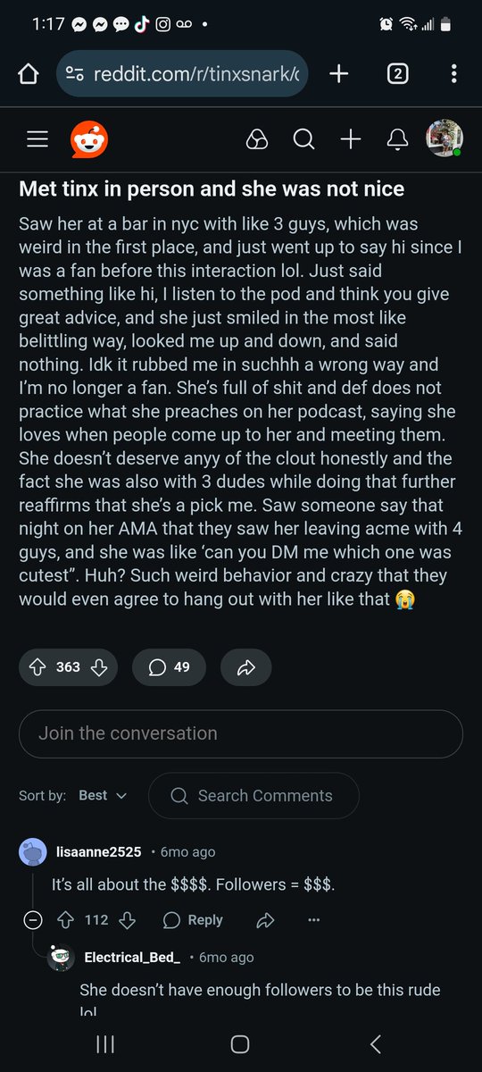 thea8p's tweet image. Even if it was a book on Grifting 
Christina Najjar would have to pay someone else to ghostwrite it 

Fraud
Phony
Synonyms 
For 
#Tinx 
Aka
Christina Najjar 

Now turned DJ 
For Saint James Tea 
Don't forget to ask her about it
At 3pm meet &amp;amp; greet TODAY!! 
#StageCoach2025