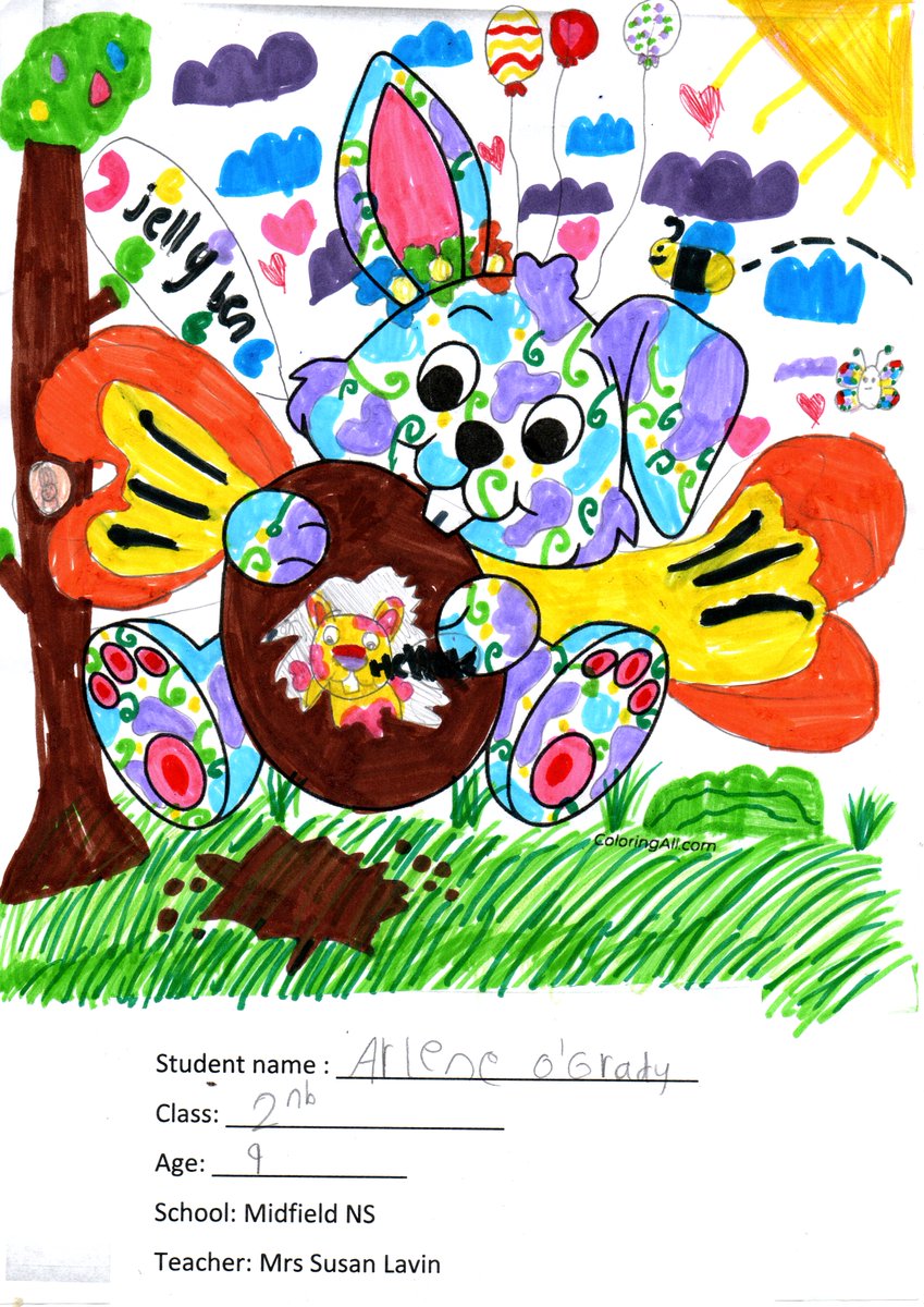Swinford_Show's tweet image. Congratulations to all the winners from Midfield N.S. in the Easter colouring competition. Well done to everyone for taking part!
-Grace Murtagh
-Molly Moore
-Conor Ansboro
-Arlene O'Grady