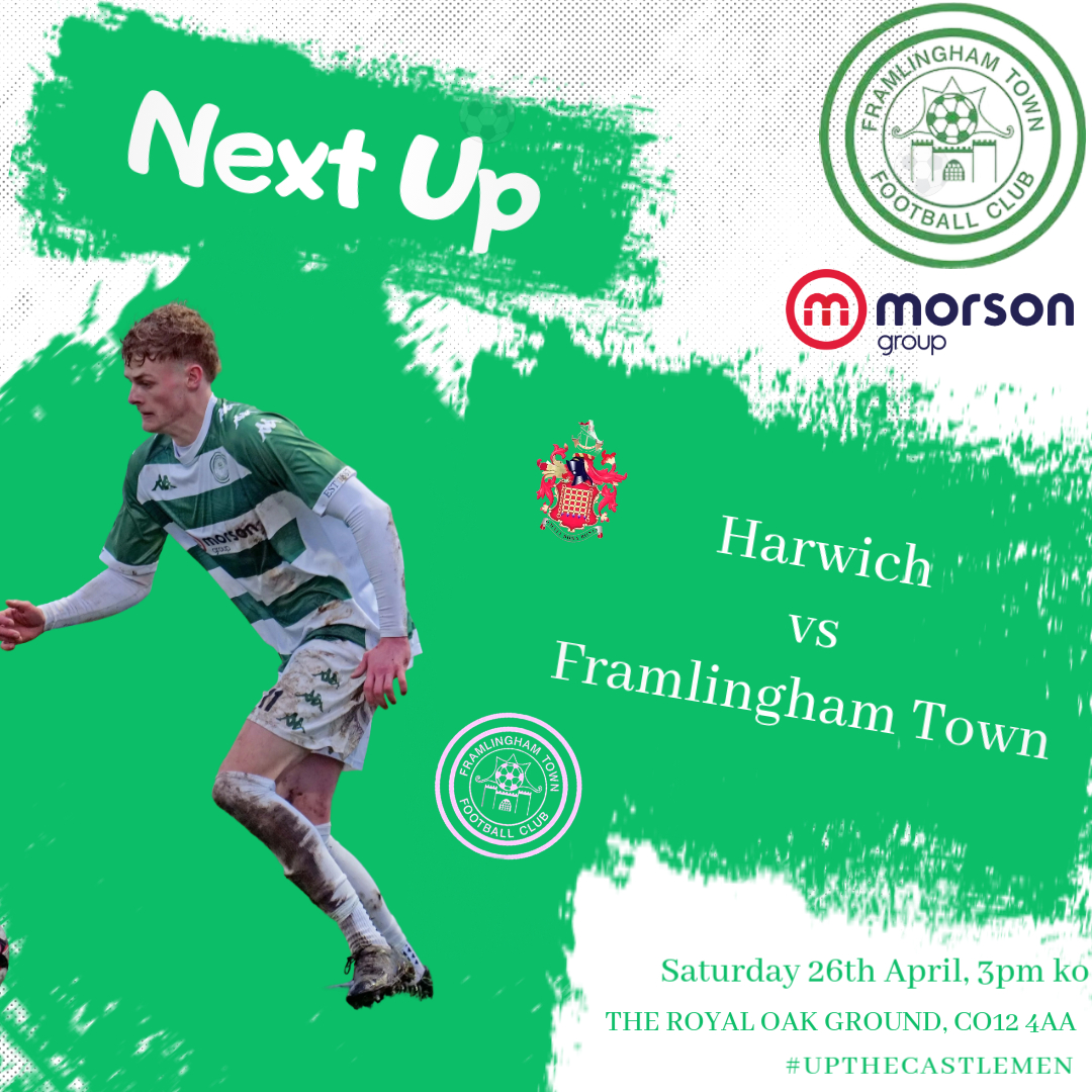 Looking forward to our play off semi final tomorrow away vs Harwich, please come along to support the lads. 3pm ko

#upthecastlemen