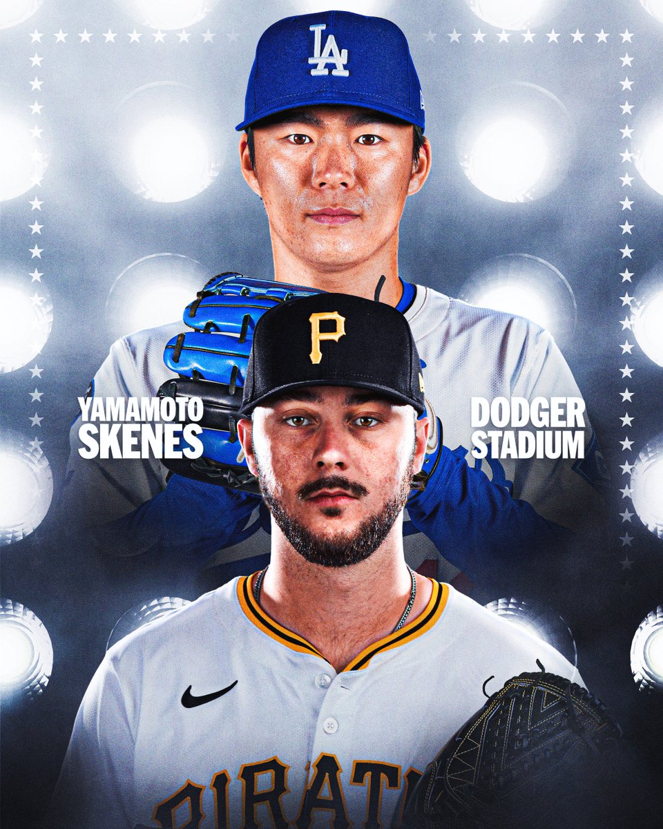 MLB (@mlb) on Twitter photo Paul Skenes vs. Yoshinobu Yamamoto, under the lights at Dodger Stadium
It doesn't get much better than this 🤩
Catch the <a href="/Pirates/">Pittsburgh Pirates</a> and <a href="/Dodgers/">Los Angeles Dodgers</a> in action tonight at 10:10 PM ET on <a href="/MLBNetwork/">MLB Network</a> and <a href="/MLBTV/">MLB.TV</a>. Paul Skenes vs. Yoshinobu Yamamoto, under the lights at Dodger Stadium
It doesn't get much better than this 🤩
Catch the <a href="/Pirates/">Pittsburgh Pirates</a> and <a href="/Dodgers/">Los Angeles Dodgers</a> in action tonight at 10:10 PM ET on <a href="/MLBNetwork/">MLB Network</a> and <a href="/MLBTV/">MLB.TV</a>.