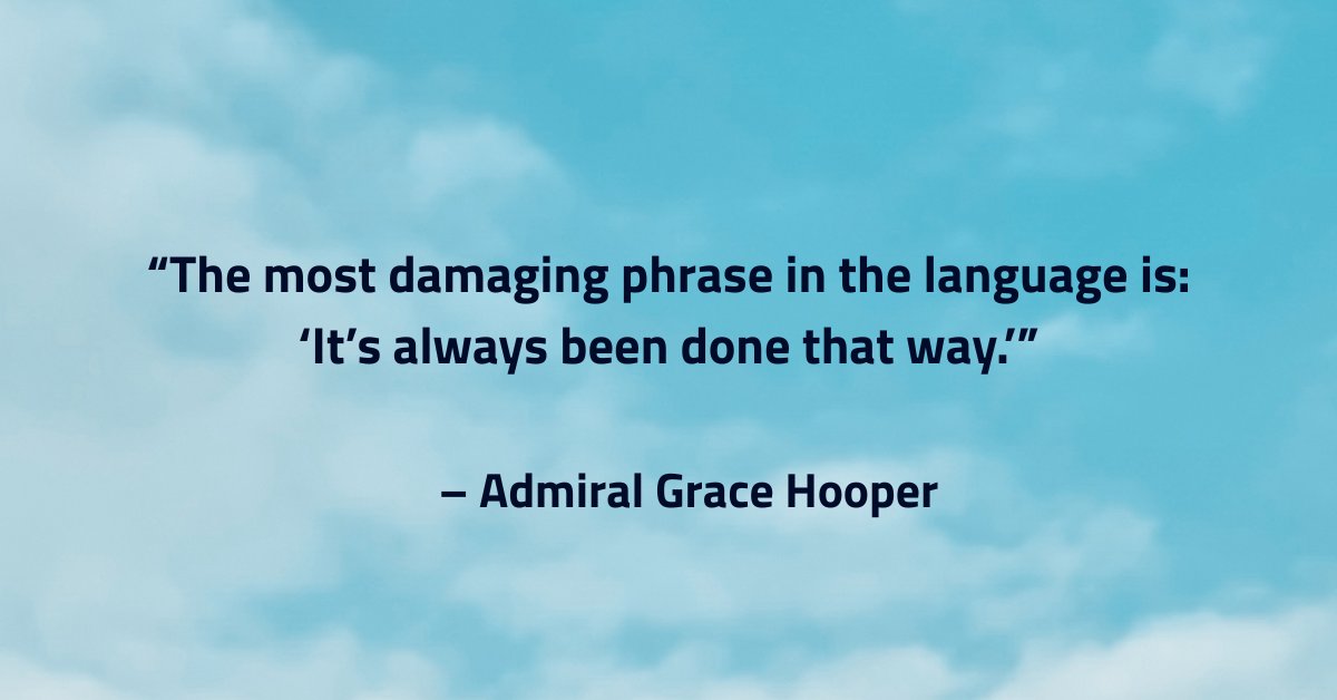 That doesn't mean it's the right way.

#SheTek #InnovationMindset #ThinkDifferently #DriveChange #EmbraceChange