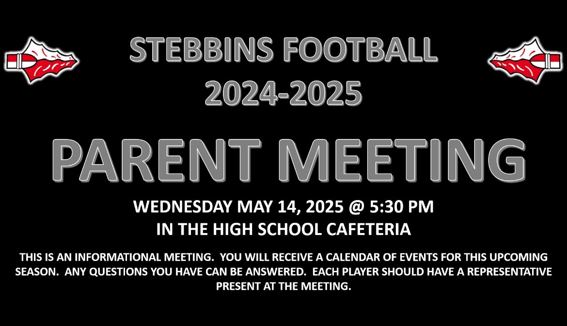 Hope to see representatives from all our players on May 14 @ 5:30!