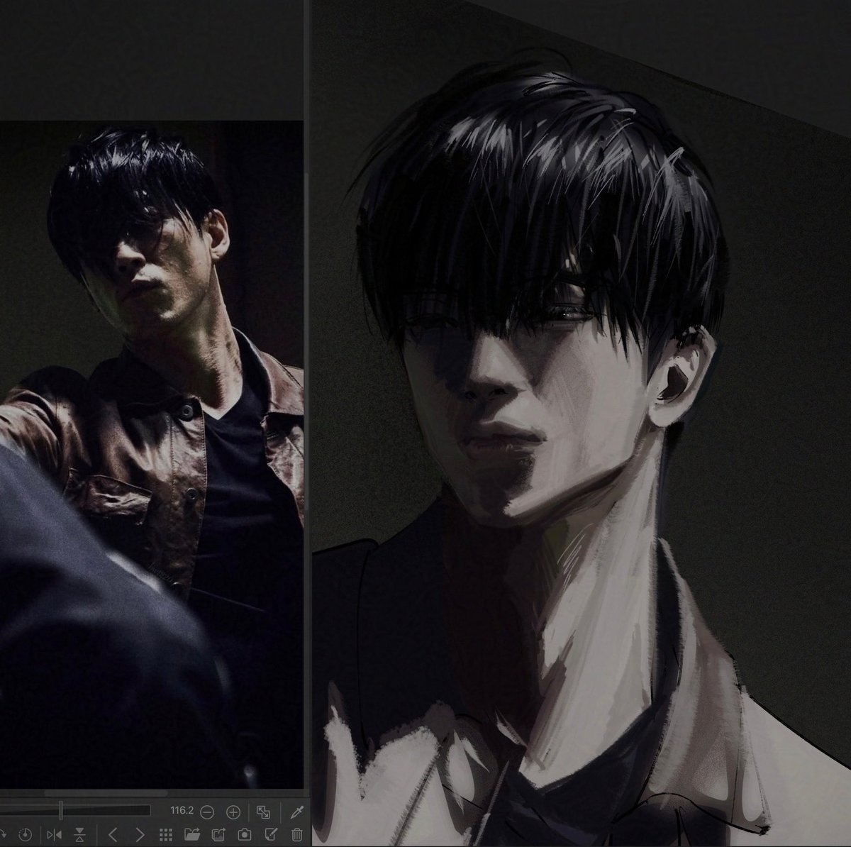 dokdok09's tweet image. 김독자님 얼굴은
그리기 늘 어려우시네요