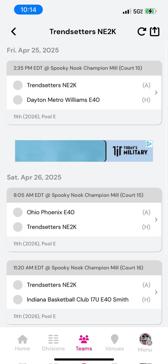 Cincinnati I'm here!! At the Clash come check the Trendsetters out