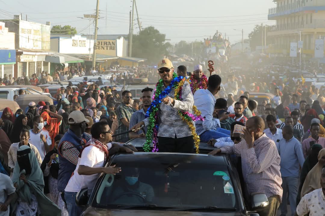 This isn't Raila convoy to Kamukunji ground or President William Ruto's rally in Central Kenya. This is <a href="/HonAdanKeynan/">Hon. (Dr.) Adan Keynan, CBS</a> making a grand entry in Wajir today. The town was brought to a standstill. The kingmaker is now posed for the kingship and Wajir Gubernatorial contest drawn.