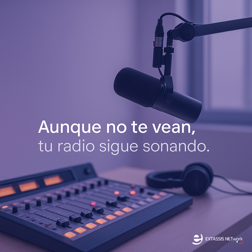 EXTASSISNETwork's tweet photo. El sonido de las mejores emisoras no es casualidad.
Con EXTASSISNETwork, tu radio suena mejor, siempre. 🔊🚀
#RadioOnline #StreamingHD #CalidadDeSonido https://t.co/MKY8R8SMrh