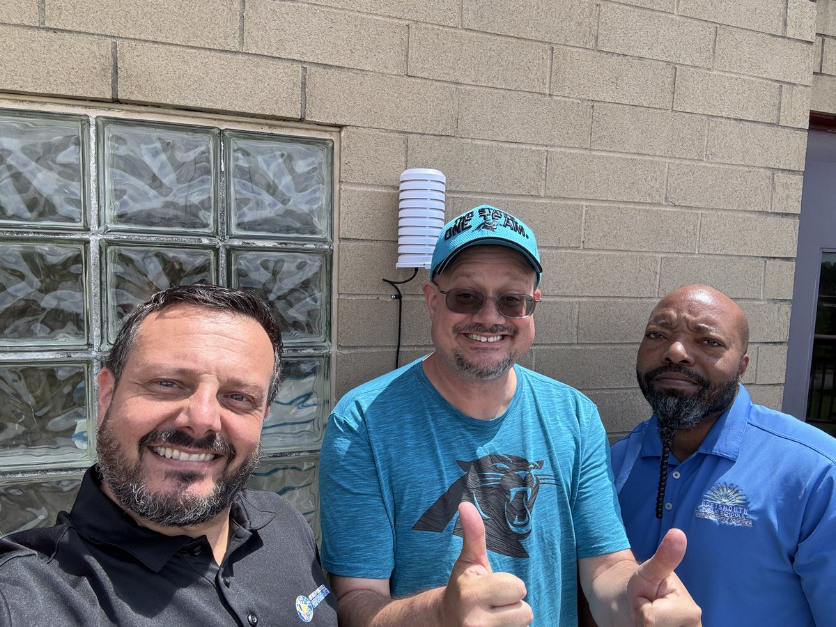 SLMillaci's tweet image. Thanks to Mr. Quick and our Ops Team for assisting with the install of 2 air quality sensors that will be used for a new camp this summer in partnership with the @cityofPortsVA Innovation District & VIPC. We will also integrate into our @PortsVASchools math and science curriculum