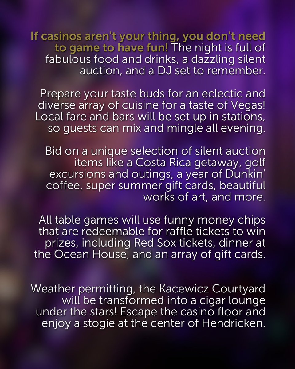 Whether you're a card shark or not, there's something for everyone! Check out everything Welcome to Fabulous Hendricken presented by Flood Auto Group has to offer and grab your tickets ➡ hendricken.com/casino/