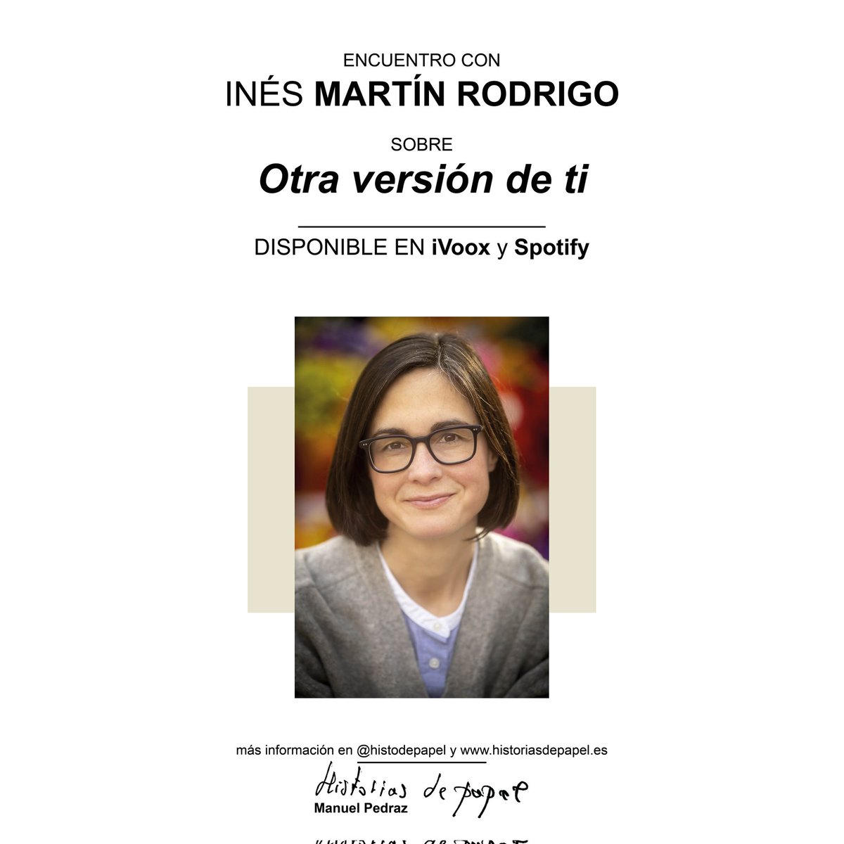 INÉS MARTÍN RODRIGO: OTRA VERSIÓN DE TI

<a href="/imartinrodrigo/">Inés Martín Rodrigo</a> <a href="/EdDestino/">Ediciones Destino</a>
🔉 Episodio ya disponible: linktr.ee/histodepapel