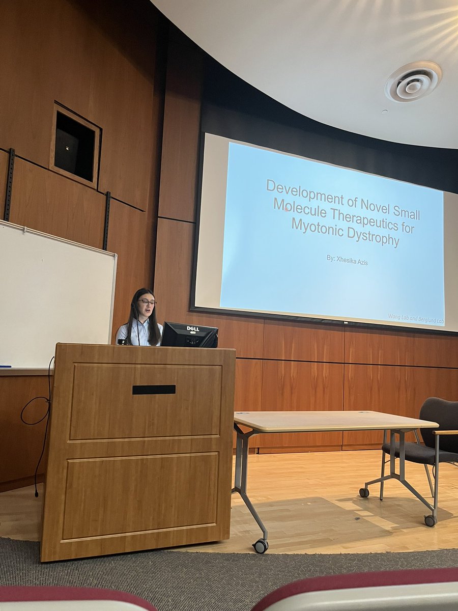 Our undergraduate students, Sanjida and Xhesika, are presenting their research in the 42nd Annual Biological Sciences Undergraduate Research Symposium!