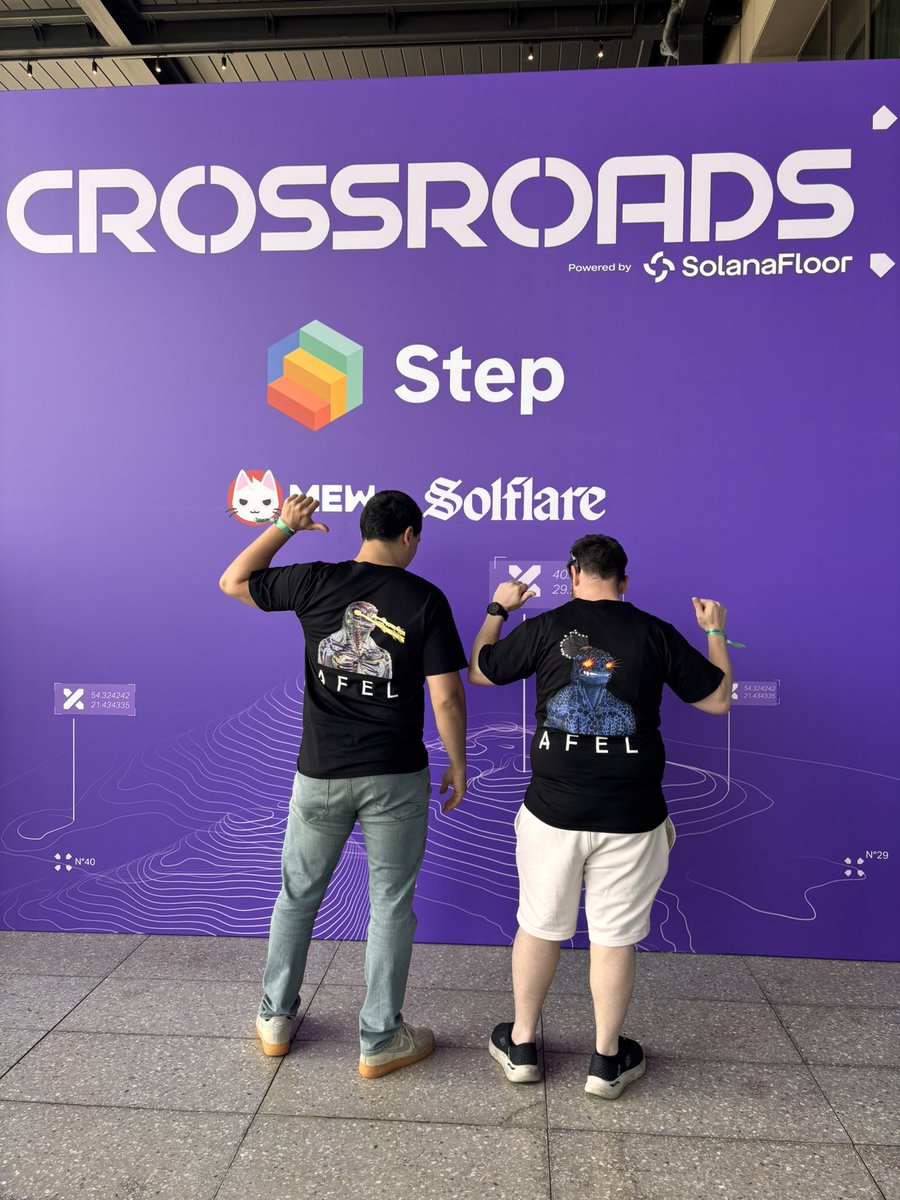 AFEL (@afelxyz) on Twitter photo first day of <a href="/SolanaCrossroad/">Solana Crossroads โจ ISTANBUL</a> was amazing!
who liked the new merch? ๐ฆ first day of <a href="/SolanaCrossroad/">Solana Crossroads โจ ISTANBUL</a> was amazing!
who liked the new merch? ๐ฆ