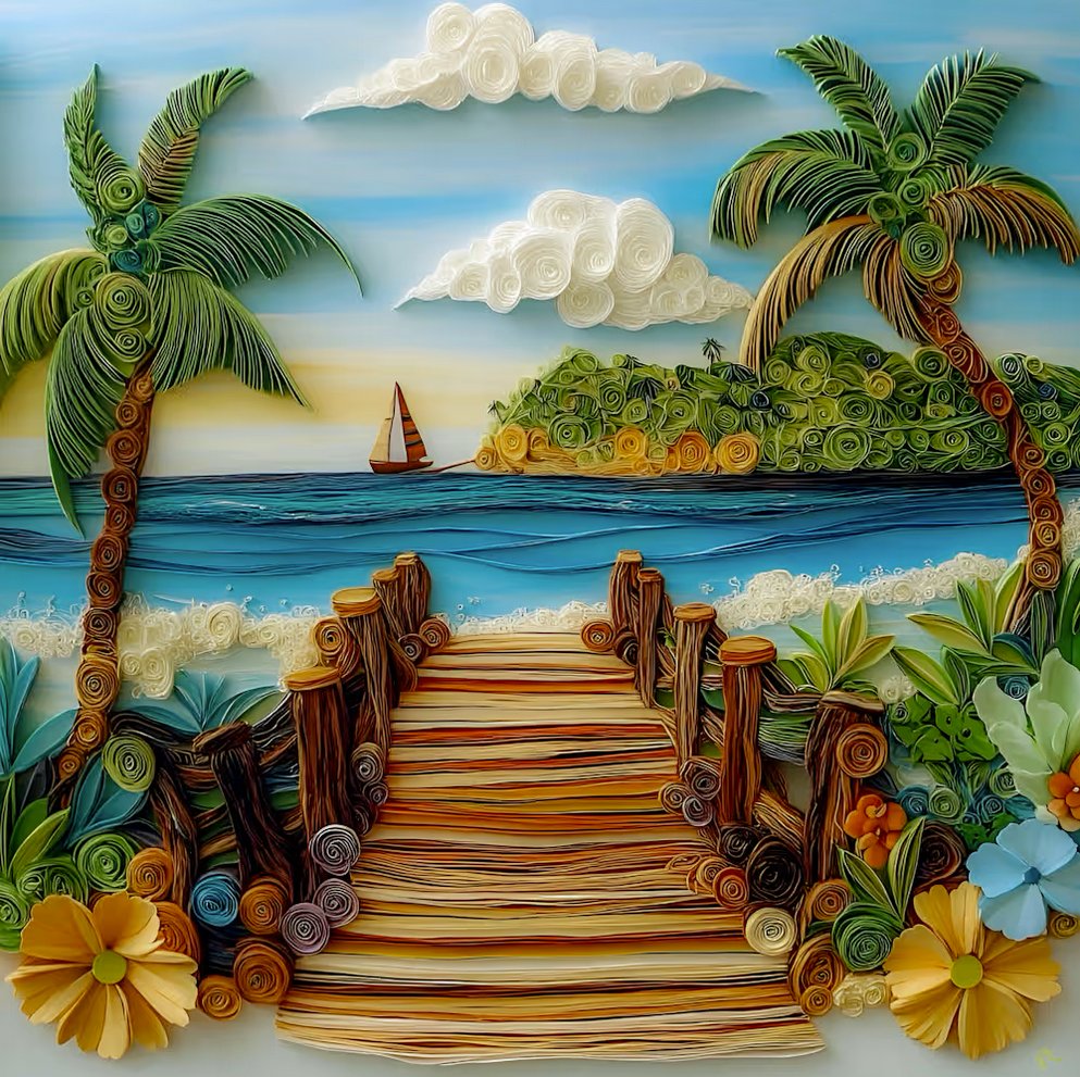 Late Gm to everyone… except the collector who said “just one edition” and now owns half the supply. ☀️☕️

Beachside by <a href="/PaulCharlesArt/">Paul Charles Art</a>