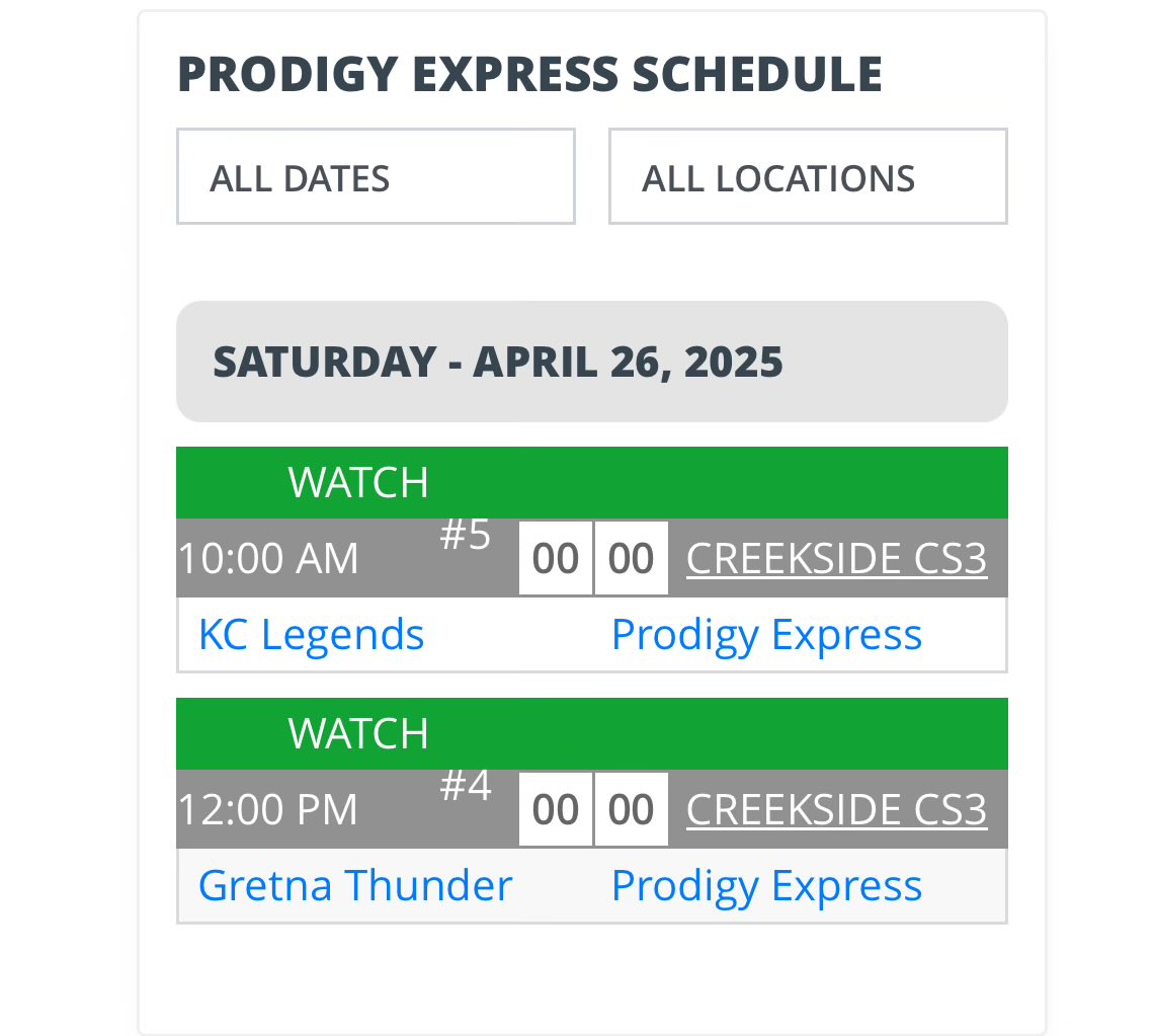 ExpressProdigy's tweet image. Prodigy Express 10U in action this weekend.

Sunday Bracket TBD