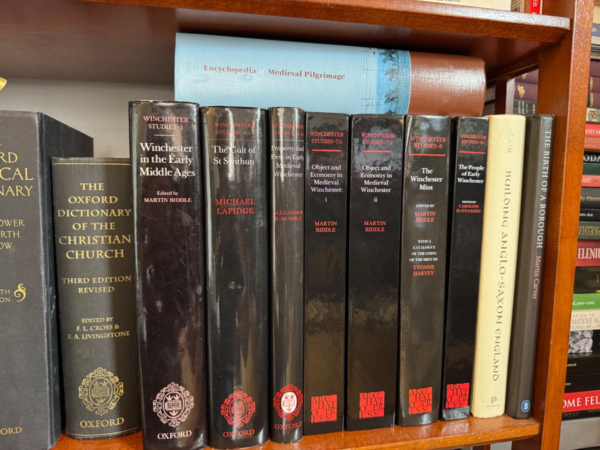 medievalhistory's tweet image. Thanks to @Archaeopress for making the crucial Winchester Studies series more widely available and affordable. Just received three more big tomes for my collection