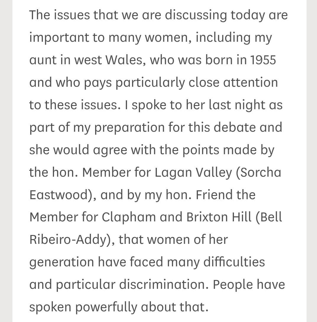 The issue for #50sWomen has always been about #discrimination, which the ombudsman was not asked to consider
No consultation, no impact assessment, no consideration of likely outcomes &amp; not even properly notified
#CEDAWinLAW calls for #mediation
<a href="/TorstenBell/">Torsten Bell</a> 
<a href="/SorchaEastwood/">Sorcha Eastwood MP</a>