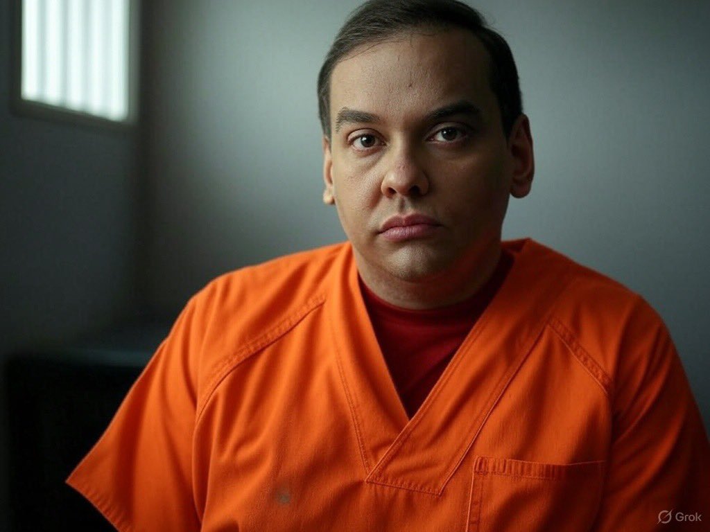 TheTomWebster's tweet image. George Santos sentenced to 7 years in federal prison for lying on his résumé and stealing identities to win his election. He now identifies as an inmate and prison lunch lady.