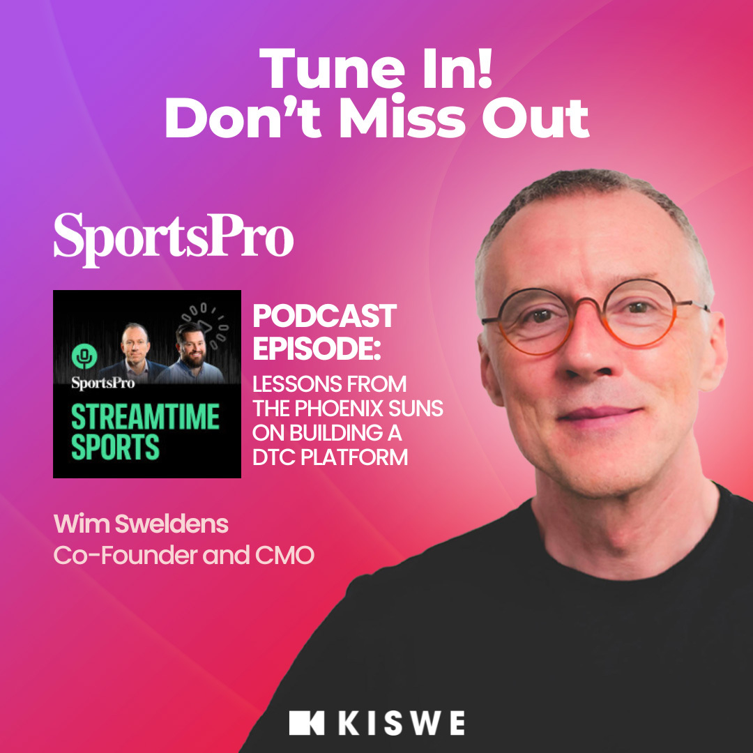 Kiswe 📹 (@kiswevideo) on Twitter photo 🔥 What does it really take for sports teams to go D2C?
On <a href="/SportsPro/">SportsPro</a> StreamTime Sports podcast, our Co-founder and CMO <a href="/wimsweldens/">Wim Sweldens</a> joins Dan Costello (CRO of the <a href="/Suns/">Phoenix Suns</a>) to share the inside story behind launching their direct-to-consumer platform.
🎧 Tune in: 🔥 What does it really take for sports teams to go D2C?
On <a href="/SportsPro/">SportsPro</a> StreamTime Sports podcast, our Co-founder and CMO <a href="/wimsweldens/">Wim Sweldens</a> joins Dan Costello (CRO of the <a href="/Suns/">Phoenix Suns</a>) to share the inside story behind launching their direct-to-consumer platform.
🎧 Tune in: