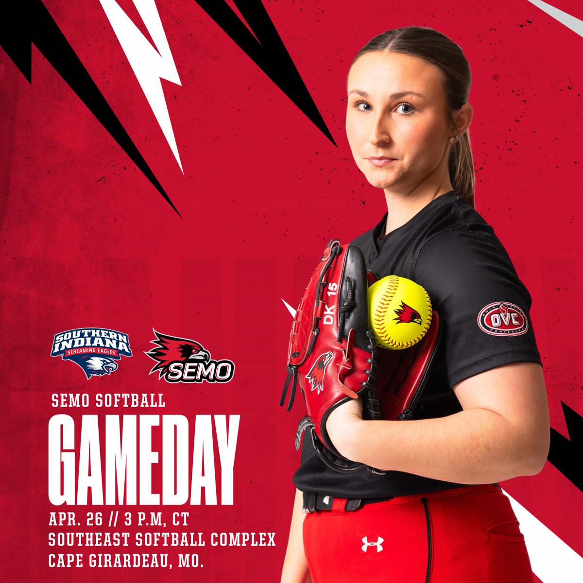 Southeast Missouri opens a three-game series against Southern Indiana TODAY. First pitch is set for 3 p.m., CT at the Southeast Softball Complex.
Watch: tinyurl.com/5aeapvwn
Live Stats: tinyurl.com/bdfwpeh5