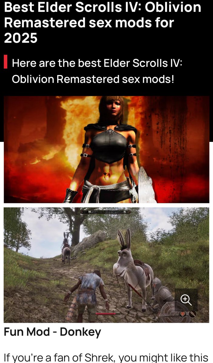 umm.. thank you for covering my donkey mod <a href="/Gfinity/">Gfinity</a>